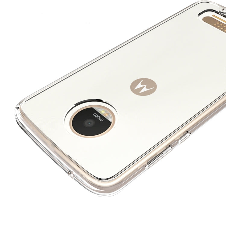 For Motorola Moto Z2 Play Transparent Shockproof TPU Protective Back Cover Case