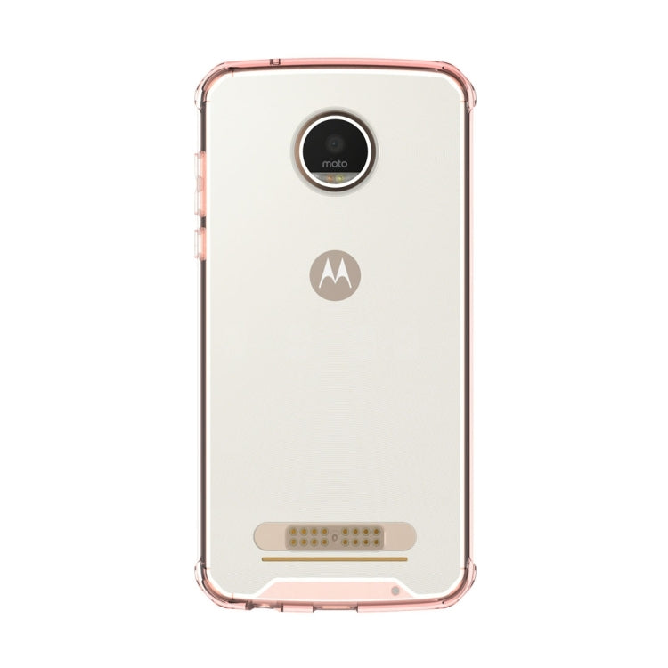 For Motorola Moto Z2 Play Transparent Shockproof TPU Protective Back Cover Case