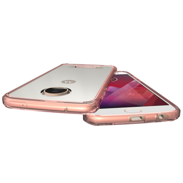 For Motorola Moto Z2 Play Transparent Shockproof TPU Protective Back Cover Case