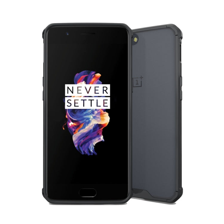 For OnePlus 5 Transparent Shockproof TPU Protective Back Cover Case