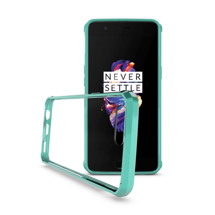 For OnePlus 5 Transparent Shockproof TPU Protective Back Cover Case