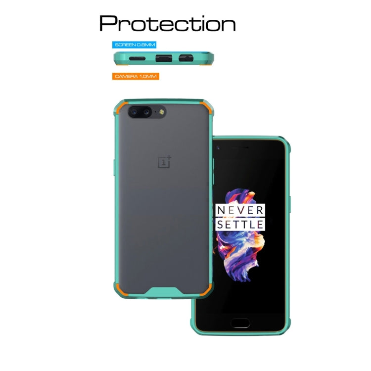 For OnePlus 5 Transparent Shockproof TPU Protective Back Cover Case