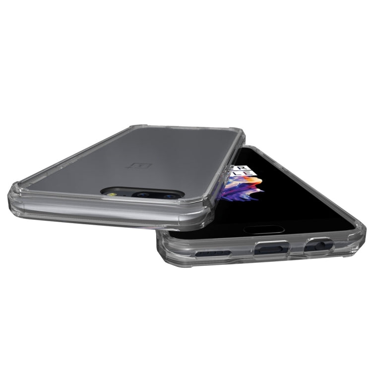 For OnePlus 5 Transparent Shockproof TPU Protective Back Cover Case