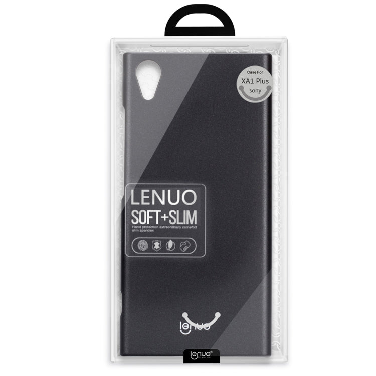 Lenuo for Sony Xperia XA1 Plus PC Ultra-thin Impact Protection Back Case Hard Cover(Black)