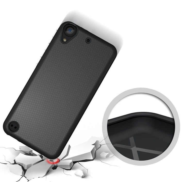 For HTC Desire 530 Ball Texture Anti-slip PC + TPU Protective Back Cover Case