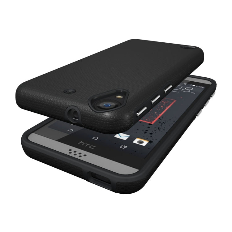 For HTC Desire 530 Ball Texture Anti-slip PC + TPU Protective Back Cover Case