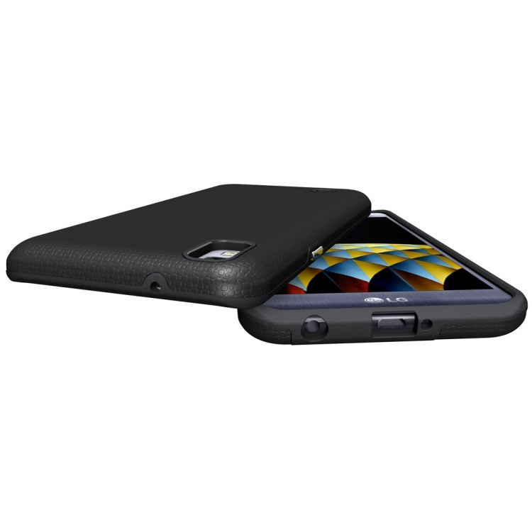 For LG X Power Ball Texture Anti-slip PC + TPU Protective Back Cover Case