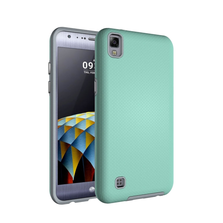 For LG X Power Ball Texture Anti-slip PC + TPU Protective Back Cover Case