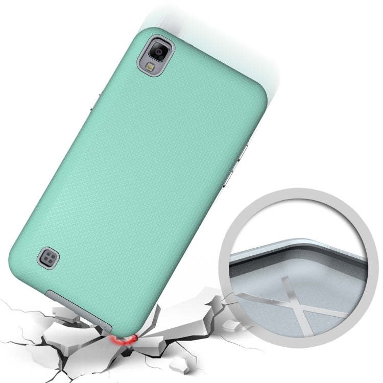 For LG X Power Ball Texture Anti-slip PC + TPU Protective Back Cover Case