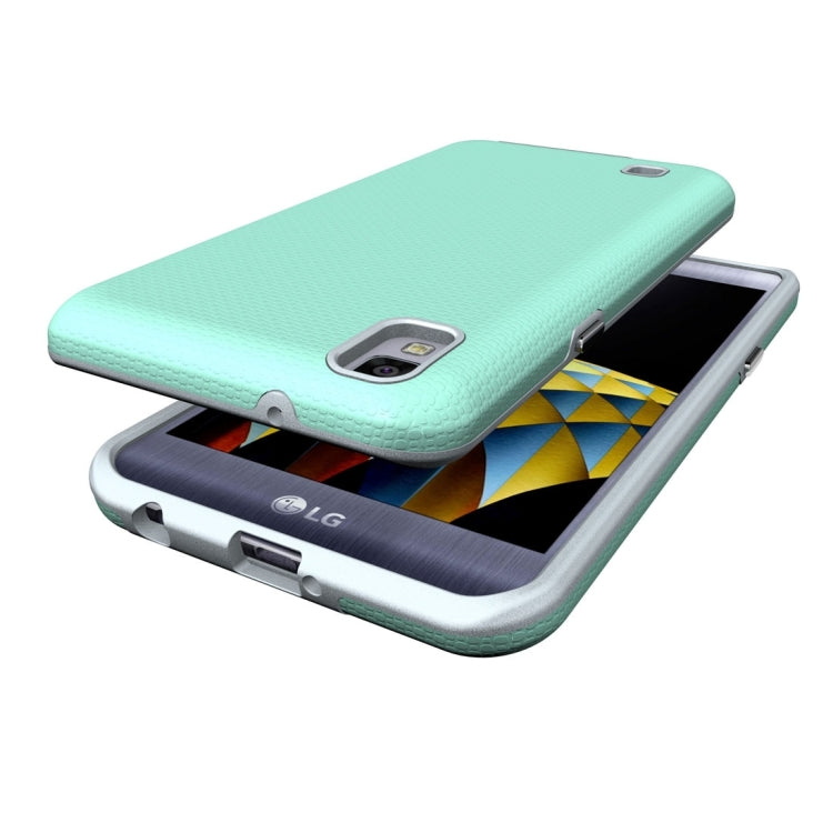 For LG X Power Ball Texture Anti-slip PC + TPU Protective Back Cover Case