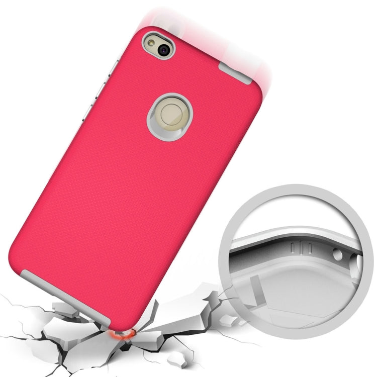 For Huawei P8 Lite (2017) Ball Texture Anti-slip PC + TPU Protective Back Cover Case