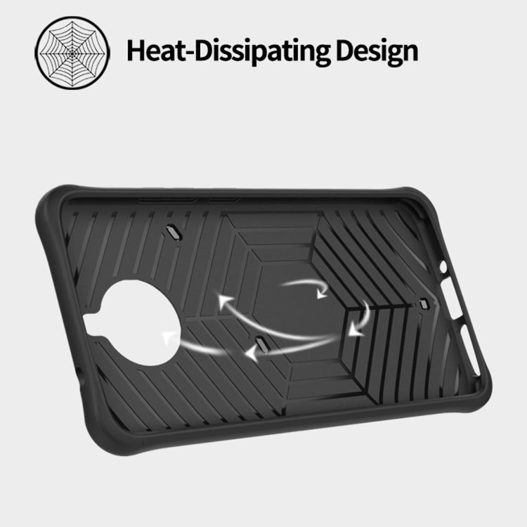 For Motorola Moto E4 Plus (EU Version) PC + TPU Dropproof Sniper Hybrid Protective Back Cover Case with 360 Degree Rotation Holder