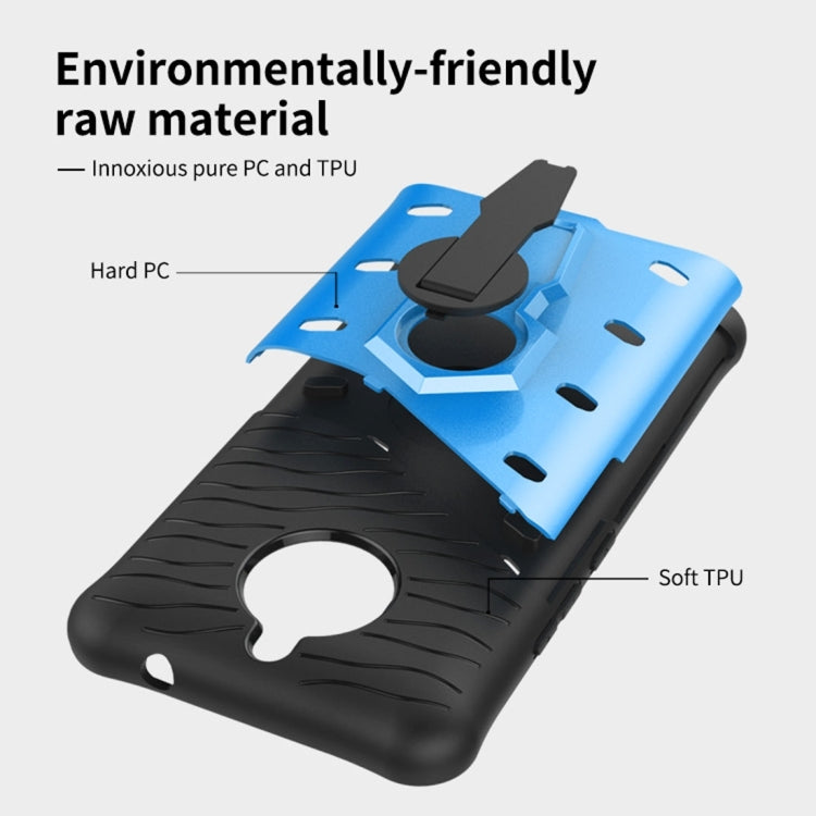 For Motorola Moto E4 Plus (EU Version) PC + TPU Dropproof Sniper Hybrid Protective Back Cover Case with 360 Degree Rotation Holder