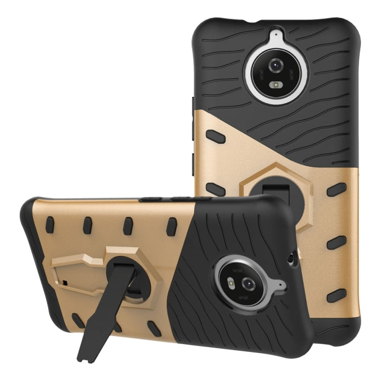 For Motorola Moto G5S PC + TPU Dropproof Sniper Hybrid Protective Back Cover Case with 360 Degree Rotation Holder