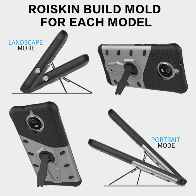 For Motorola Moto G5S PC + TPU Dropproof Sniper Hybrid Protective Back Cover Case with 360 Degree Rotation Holder