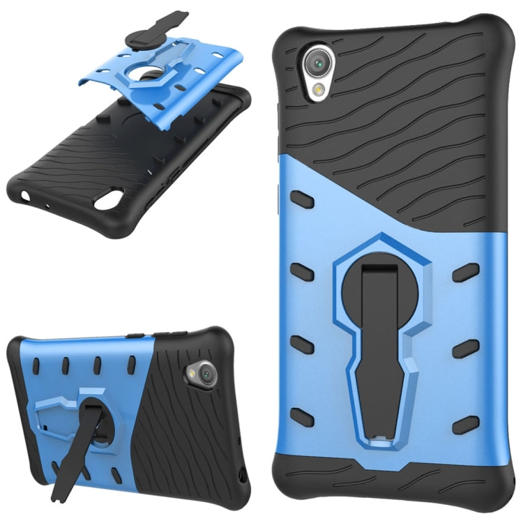 For Sony Xperia L1 PC + TPU Dropproof Sniper Hybrid Protective Back Cover Case with 360 Degree Rotation Holder