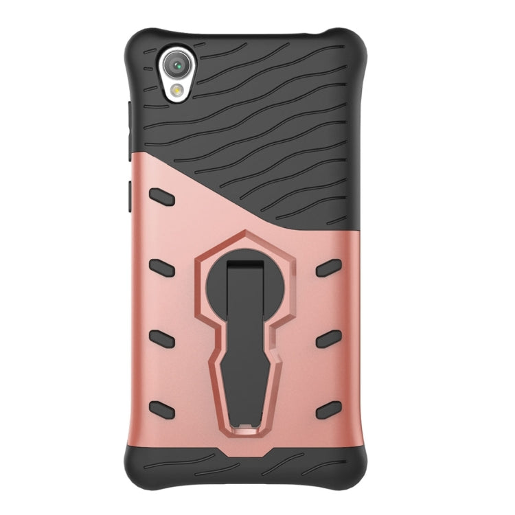 For Sony Xperia L1 PC + TPU Dropproof Sniper Hybrid Protective Back Cover Case with 360 Degree Rotation Holder