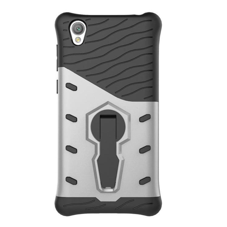 For Sony Xperia L1 PC + TPU Dropproof Sniper Hybrid Protective Back Cover Case with 360 Degree Rotation Holder