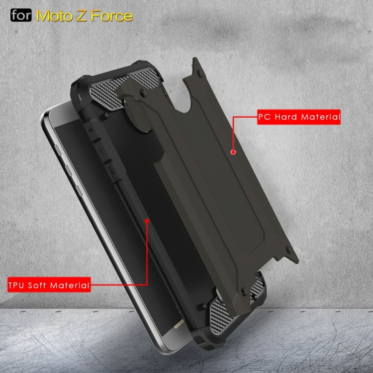 For Motorola Z Force Armor TPU + PC Combination Case