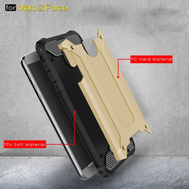 For Motorola Z Force Armor TPU + PC Combination Case