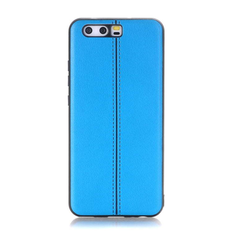 For Huawei P10 Plus Plain Weave Texture Leather Surface Protective Back Cover Case