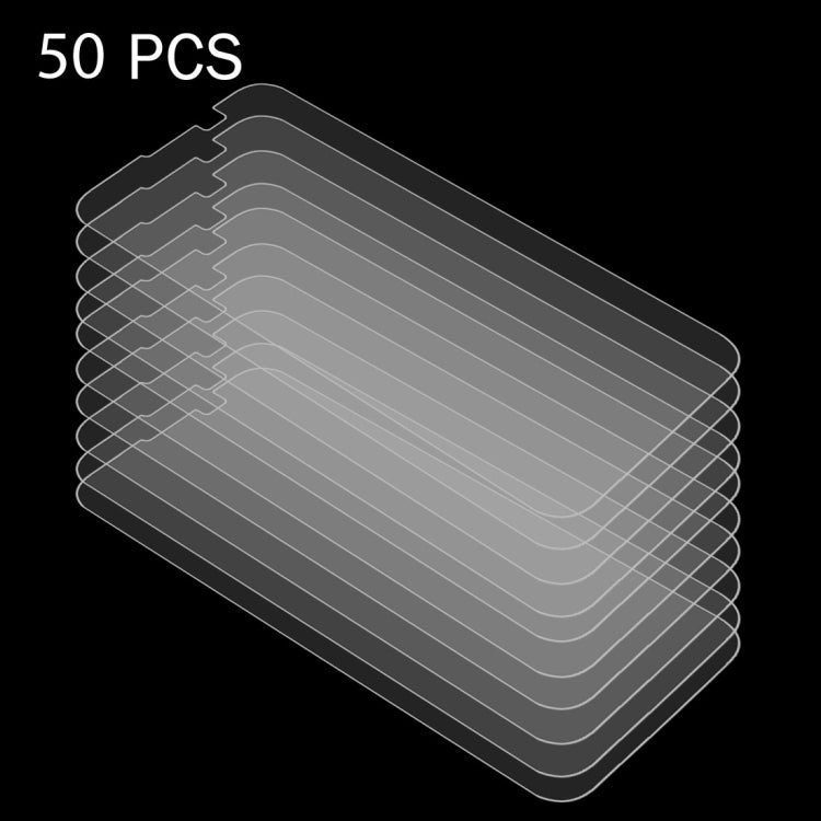 50 PCS for LG X Screen 0.26mm 9H Surface Hardness 2.5D Explosion-proof Tempered Glass Film, No Retail Package