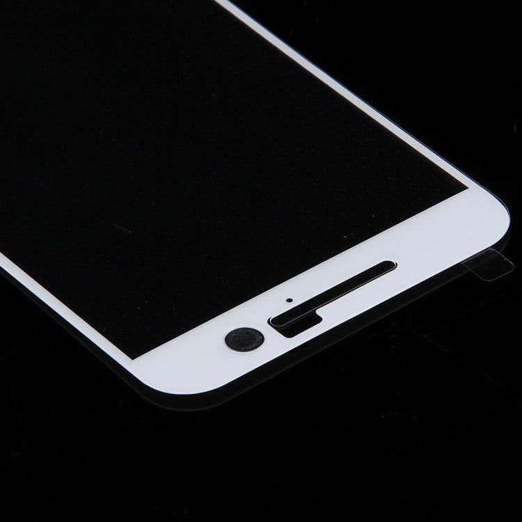 For HTC One M10 0.26mm 9H Surface Hardness 3D Explosion-proof Colorized Silk-screen Tempered Glass Full Screen Film (White)