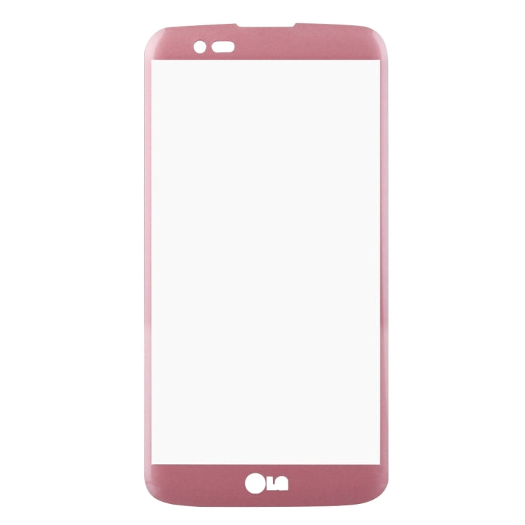 For LG K10 0.26mm 9H Surface Hardness 3D Explosion-proof Colorized Silk-screen Tempered Glass Full Screen Film