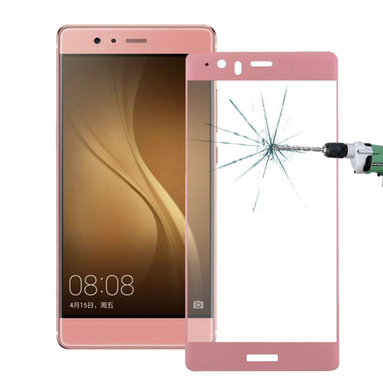For Huawei P9 Plus 0.26mm 9H Surface Hardness 3D Explosion-proof Colorized Silk-screen Tempered Glass Full Screen Film