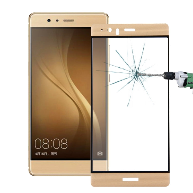 For Huawei P9 Plus 0.26mm 9H Surface Hardness 3D Explosion-proof Colorized Silk-screen Tempered Glass Full Screen Film