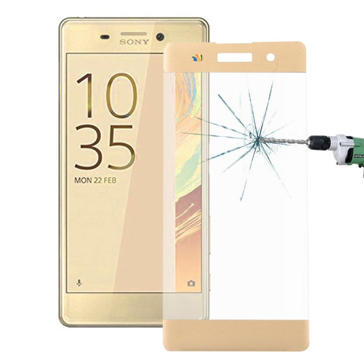 For Sony Xperia XA 0.26mm 9H Surface Hardness 3D Explosion-proof Colorized Silk-screen Tempered Glass Full Screen Film