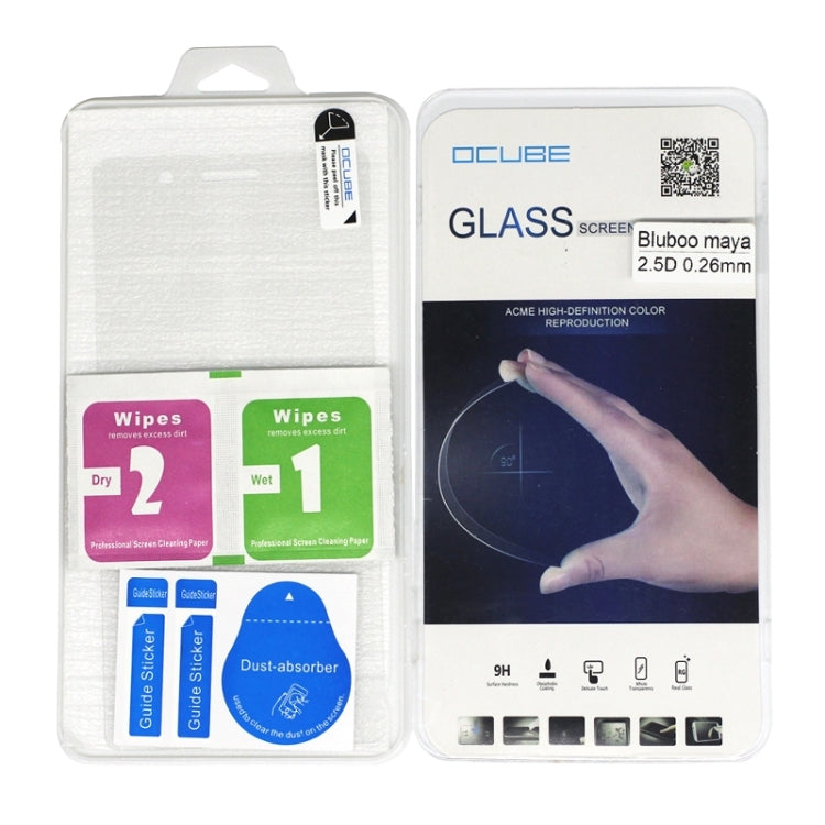 OCUBE for BLUBOO Maya (MPH0370) 0.26mm 9H Surface Hardness 2.5D Curved Tempered Glass Screen Film