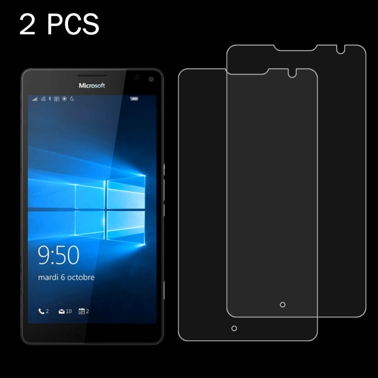 2 PCS for MicroSoft Lumia 950 XL 0.26mm 9H Surface Hardness 2.5D Explosion-proof Tempered Glass Screen Film