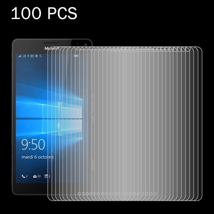 100 PCS for MicroSoft Lumia 950 XL 0.26mm 9H Surface Hardness 2.5D Explosion-proof Tempered Glass Screen Film