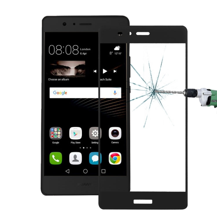 For Huawei P9 0.26mm 9H Surface Hardness 3D Curved Explosion-proof Colorized Silk-screen Tempered Glass Full Screen Film