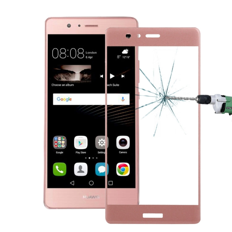 For Huawei P9 0.26mm 9H Surface Hardness 3D Curved Explosion-proof Colorized Silk-screen Tempered Glass Full Screen Film