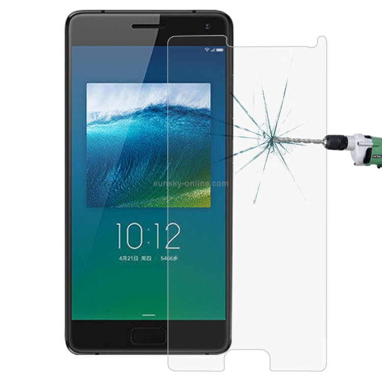 2 PCS for Lenovo ZUK Z2 Pro 0.26mm 9H Surface Hardness Explosion-proof Non-full Screen Tempered Glass Screen Film