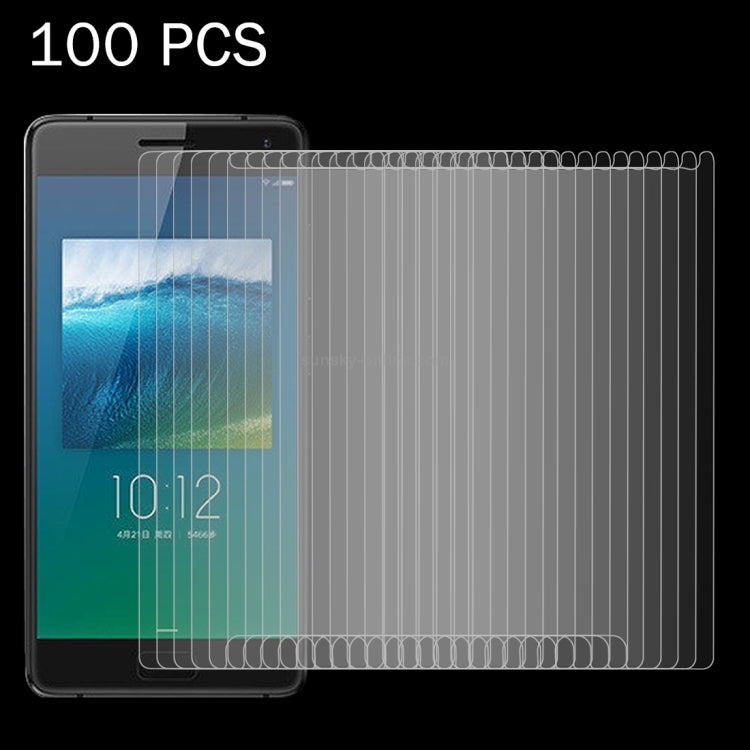 100 PCS for Lenovo ZUK Z2 Pro 0.26mm 9H Surface Hardness Explosion-proof Tempered Glass Screen Film