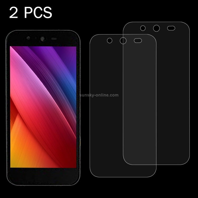 2 PCS for Asus Live / G500TG 0.26mm 9H Surface Hardness Explosion-proof Non-full Screen Tempered Glass Screen Film