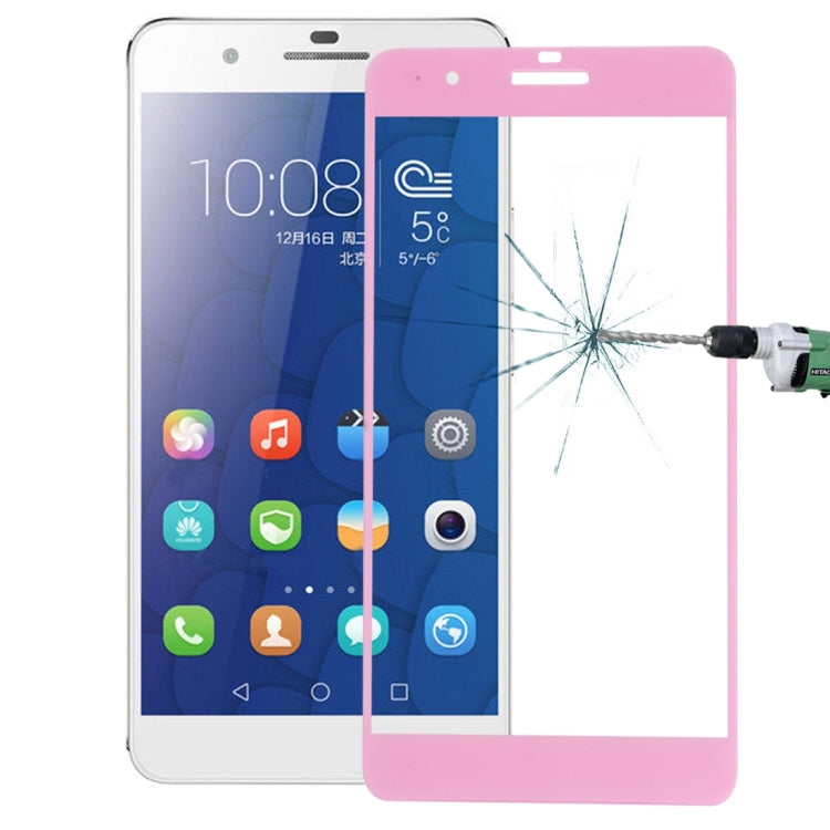 For Huawei Honor 6 Plus 0.26mm 9H Surface Hardness Explosion-proof Silk-screen Tempered Glass Full Screen Film