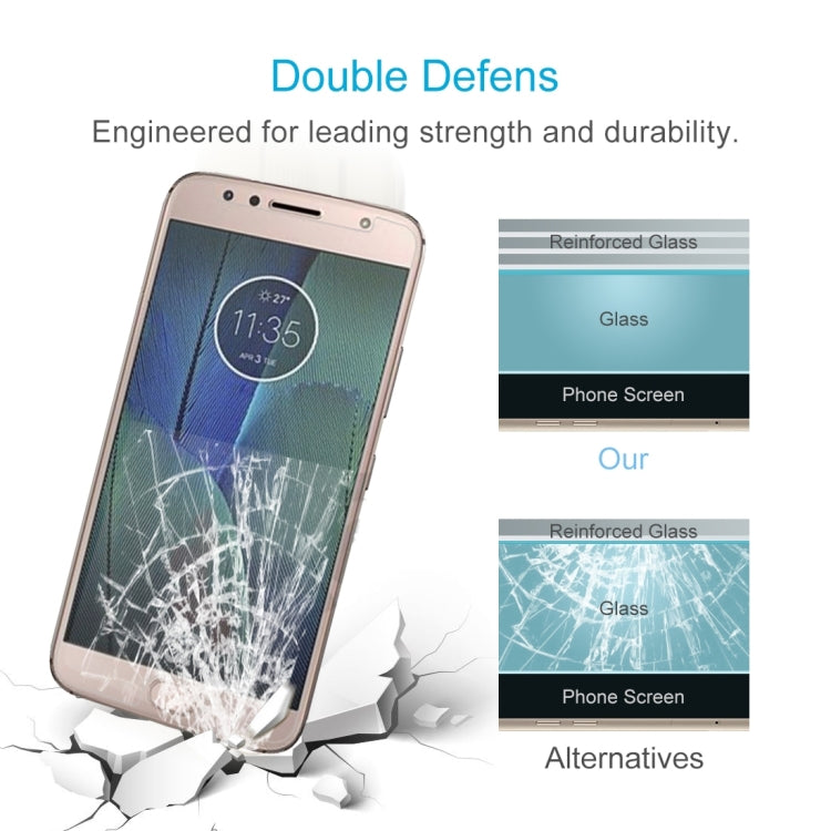 For Motorola Moto G5S Plus 0.3mm 9H Surface Hardness 2.5D Explosion-proof Tempered Glass Non-full Screen Film