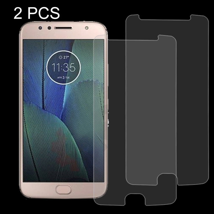 2 PCS for Motorola Moto G5S Plus 0.3mm 9H Surface Hardness 2.5D Explosion-proof Tempered Glass Non-full Screen Film