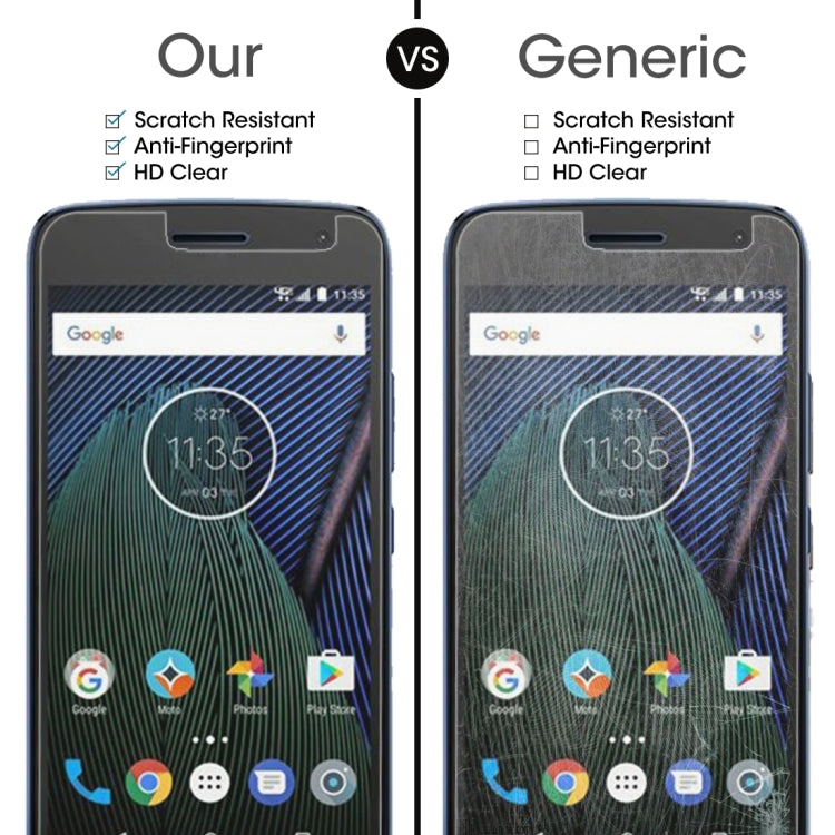 For Motorola Moto G5S 0.3mm 9H Surface Hardness 2.5D Explosion-proof Tempered Glass Non-full Screen Film