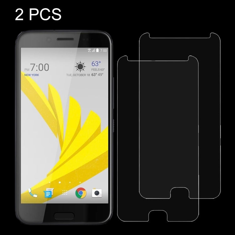2 PCS for HTC Bolt 0.26mm 9H Surface Hardness Explosion-proof Non-full Screen Tempered Glass Screen Film