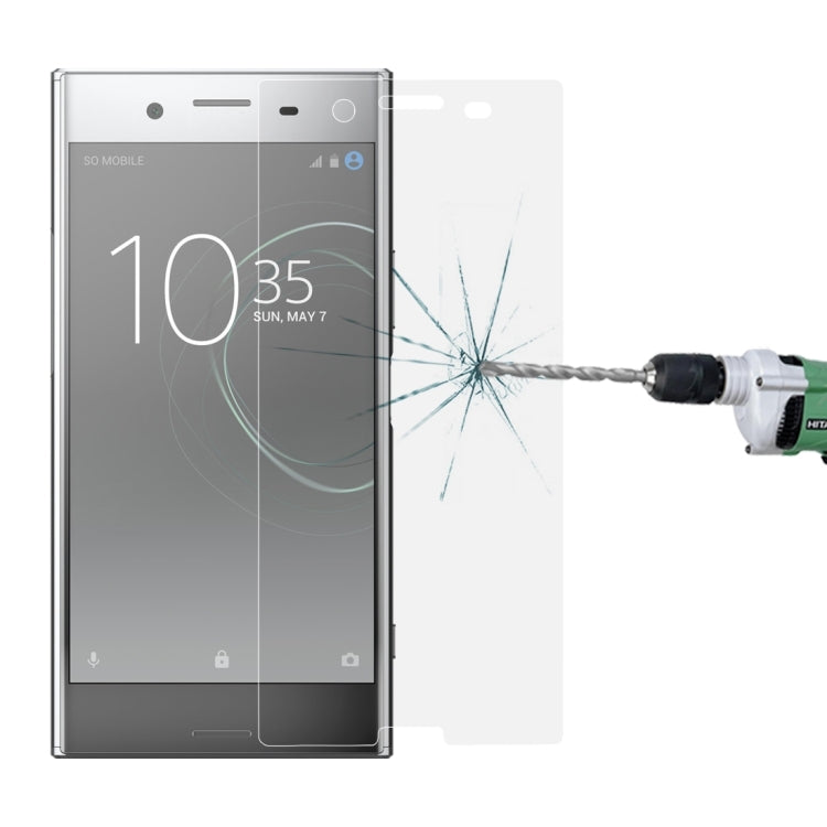 10 PCS for Sony Xperia XZ Premium 0.26mm 9H Surface Hardness Explosion-proof Non-full Screen Tempered Glass Screen Film