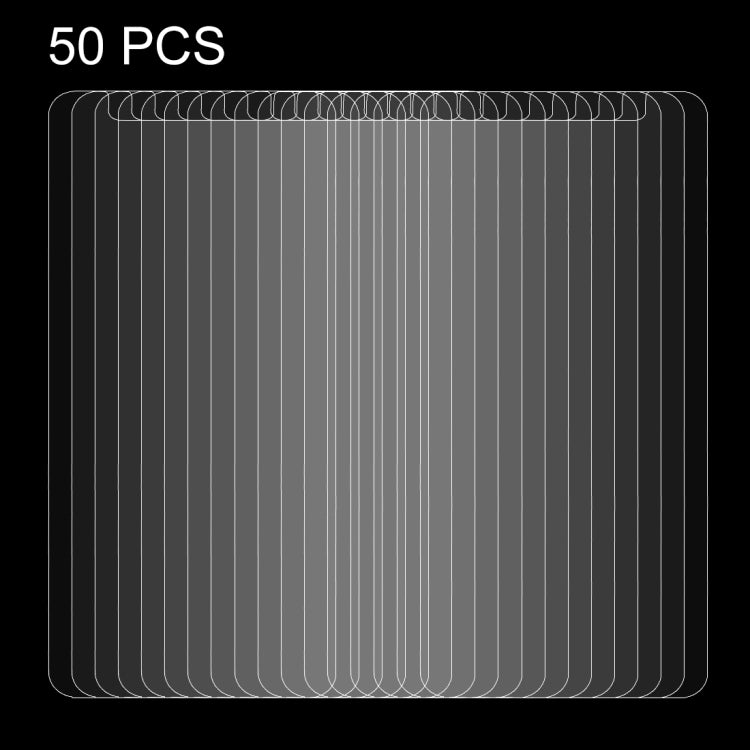 50 PCS for 5.5 inch Asus ZenFone 3 Max / ZC553TL 0.26mm 9H Surface Hardness Explosion-proof Non-full Screen Tempered Glass Screen Film, No Retail Package