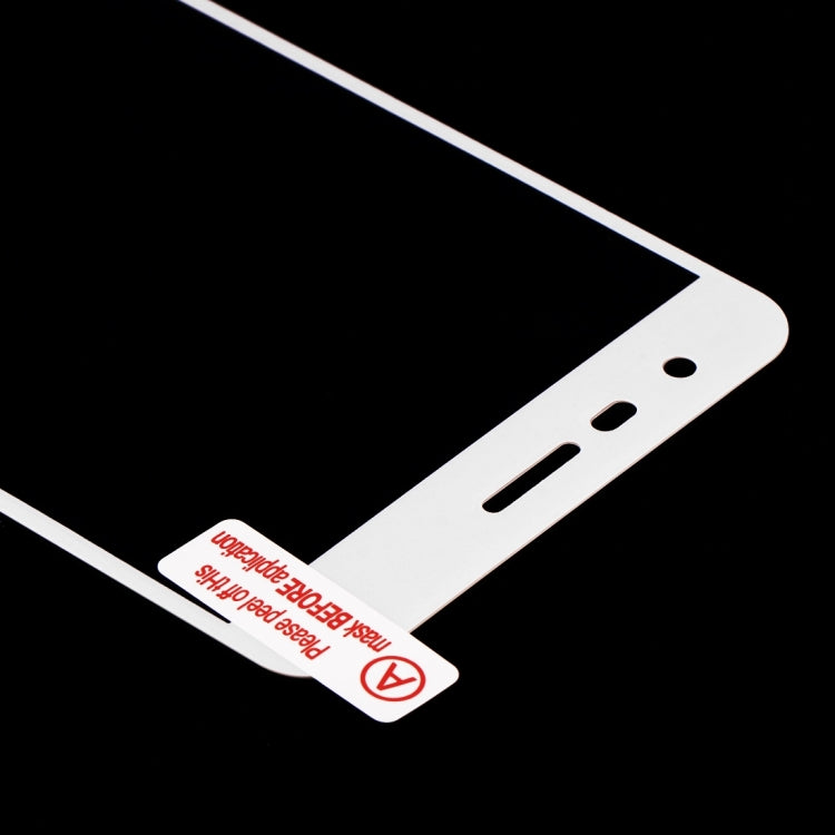 For Asus ZenFone 3 / ZE552KL 0.26mm 9H Surface Hardness Explosion-proof Colorized Silk-screen Tempered Glass Full Screen Film