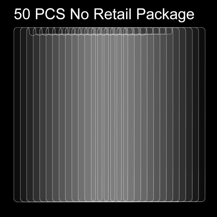 50 PCS for Nokia 3 0.26mm 9H Surface Hardness Explosion-proof Non-full Screen Tempered Glass Screen Film, No Retail Package