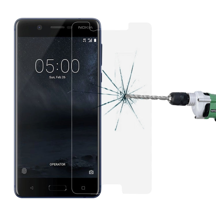 For Nokia 5 0.26mm 9H Surface Hardness Explosion-proof Non-full Screen Tempered Glass Screen Film