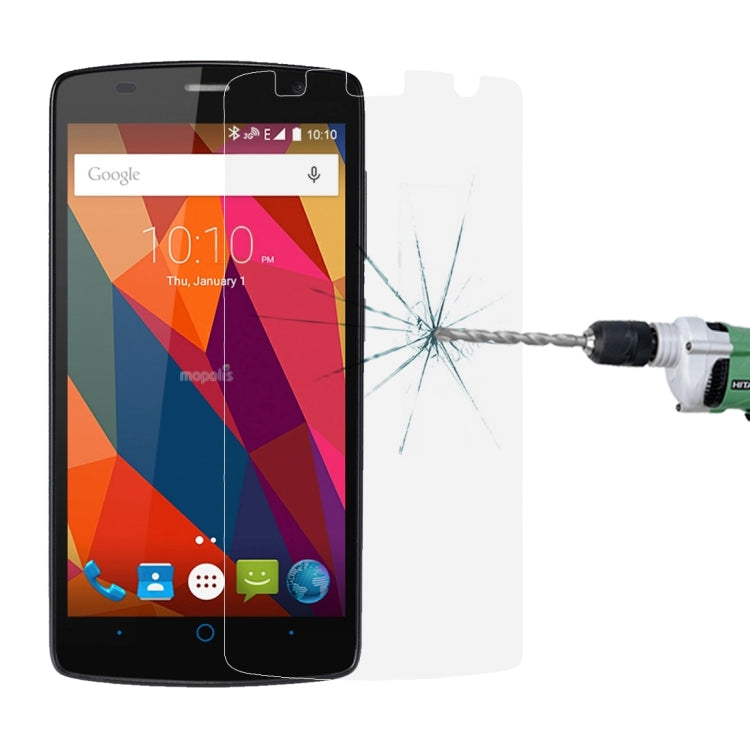 For ZTE Blade L5 Plus 0.26mm 9H Surface Hardness Explosion-proof Non-full Screen Tempered Glass Screen Film